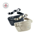 juodos ir smėlio spalvos pinigines kelionėms